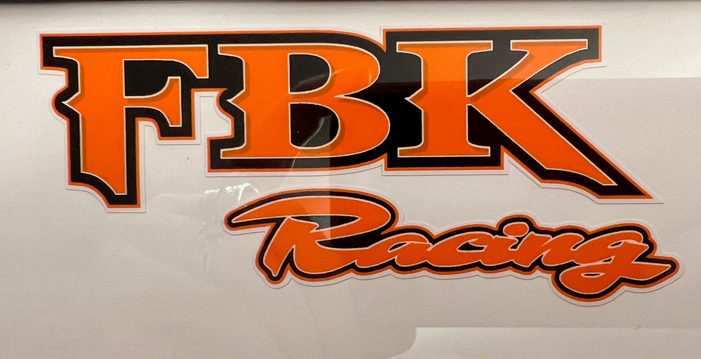 FBK Racing Sticker/Orange