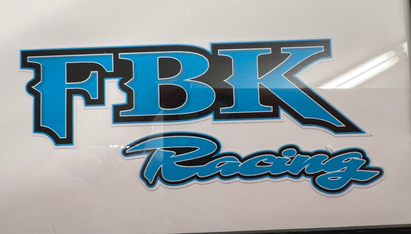 FBK Racing Sticker/Light Blue