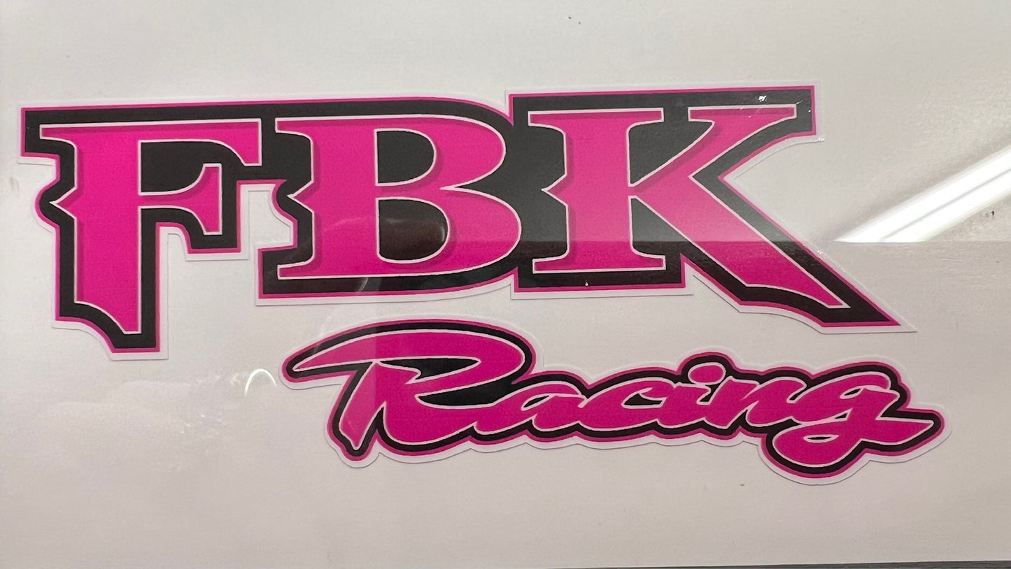 FBK Racing Sticker/Pink